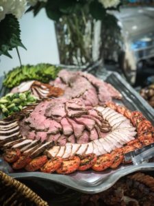 Grand Opening Event Catering Sliced Meat Displays